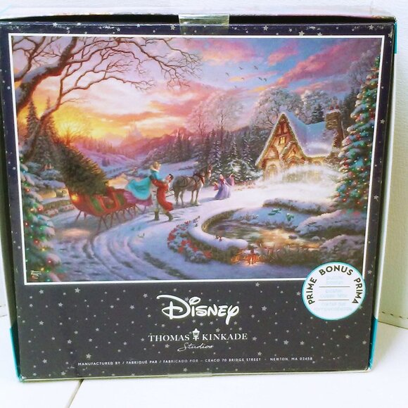 Thomas Kinkade Studios Disney Cinderella Bringing Tree Puzzle Sealed New NIP - Picture 3 of 11